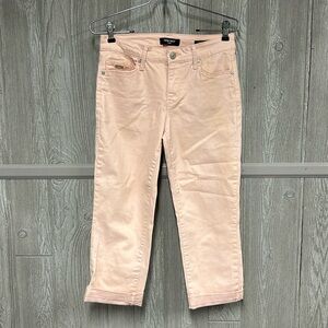 Nine West Rose Pink Stretch Capri Jeans Size 4 NWOT